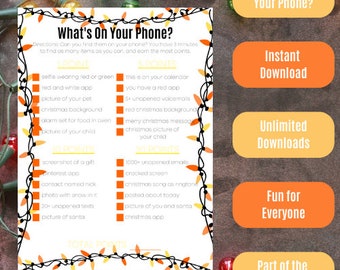 Weihnachtliches Thema Was ist auf Ihrem Telefon? - Orange und Gelbe Lichter