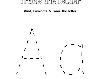 Trace the Letter, Capital and Lowercase