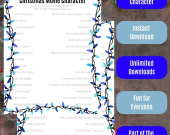 Christmas Themeed Christmas Movie Charakter - Blue Lights