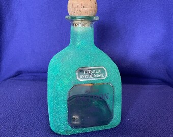 Seafoam Green Patron Silver Bottle