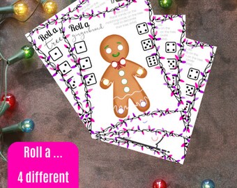 Weihnachtsmotiv Rolle A ... (4 Lustige Weihnachtsmotive) (Büro, Schule, Zuhause, Nachbarschaft, Studentenzimmer) - Rosa und Lila Lichter