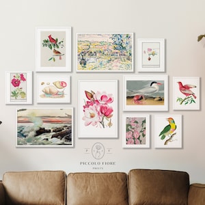 Vintage Gallery Wall Art Prints | Eclectic Home Decor | Pink Wall Art | Antique Art Prints | 11 Prints | Instant DIGITAL DOWNLOAD | S11-2