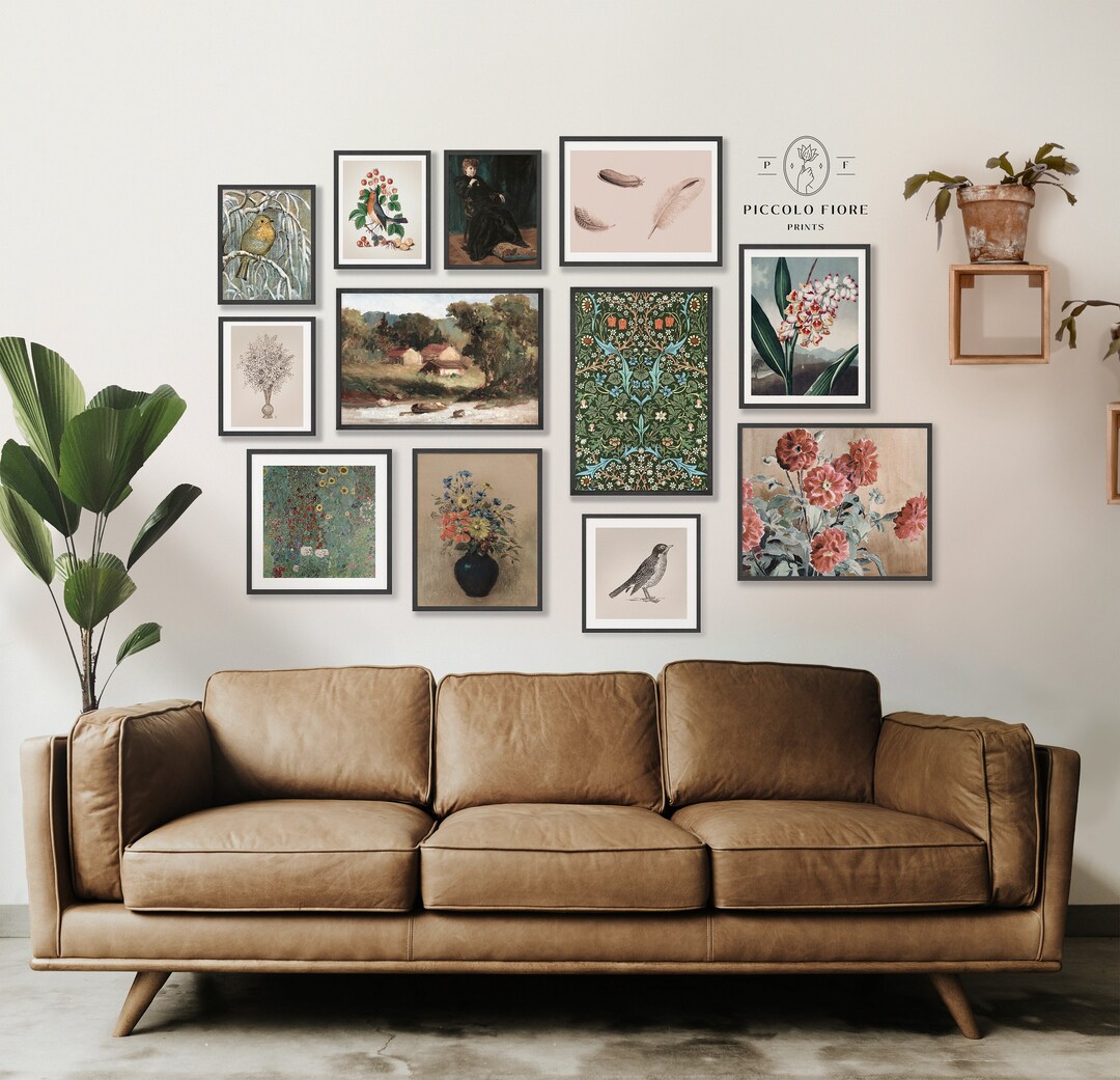 Eclectic Gallery Wall SET Art Prints | Vintage Wall Art | Rustic ...