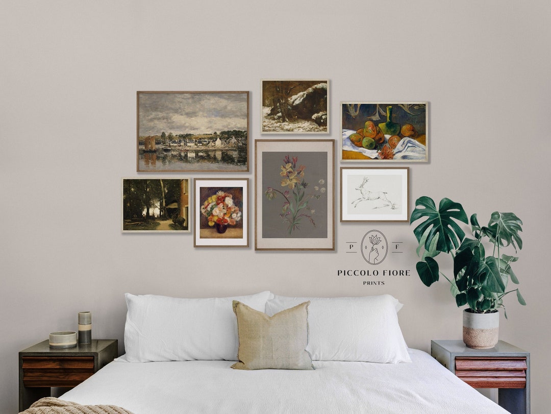 Vintage Gallery Wall SET | Rustic Eclectic Art Prints | Country Wall ...