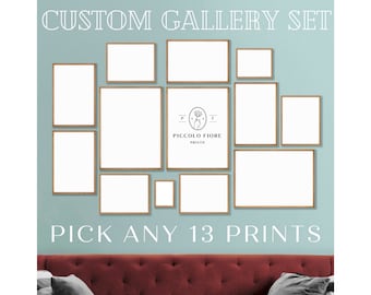 Custom Gallery Wall SET | Personalised Gallery Wall Art | Pick Any 13 Art Prints | Landscape/Portrait | 10 Sizes | DIGITAL DOWNLOAD | C13