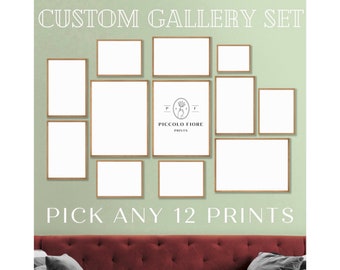 Custom Gallery Wall SET | Personalised Gallery Wall Art | Pick Any 12 Art Prints | Landscape/Portrait | 10 Sizes | DIGITAL DOWNLOAD | C12