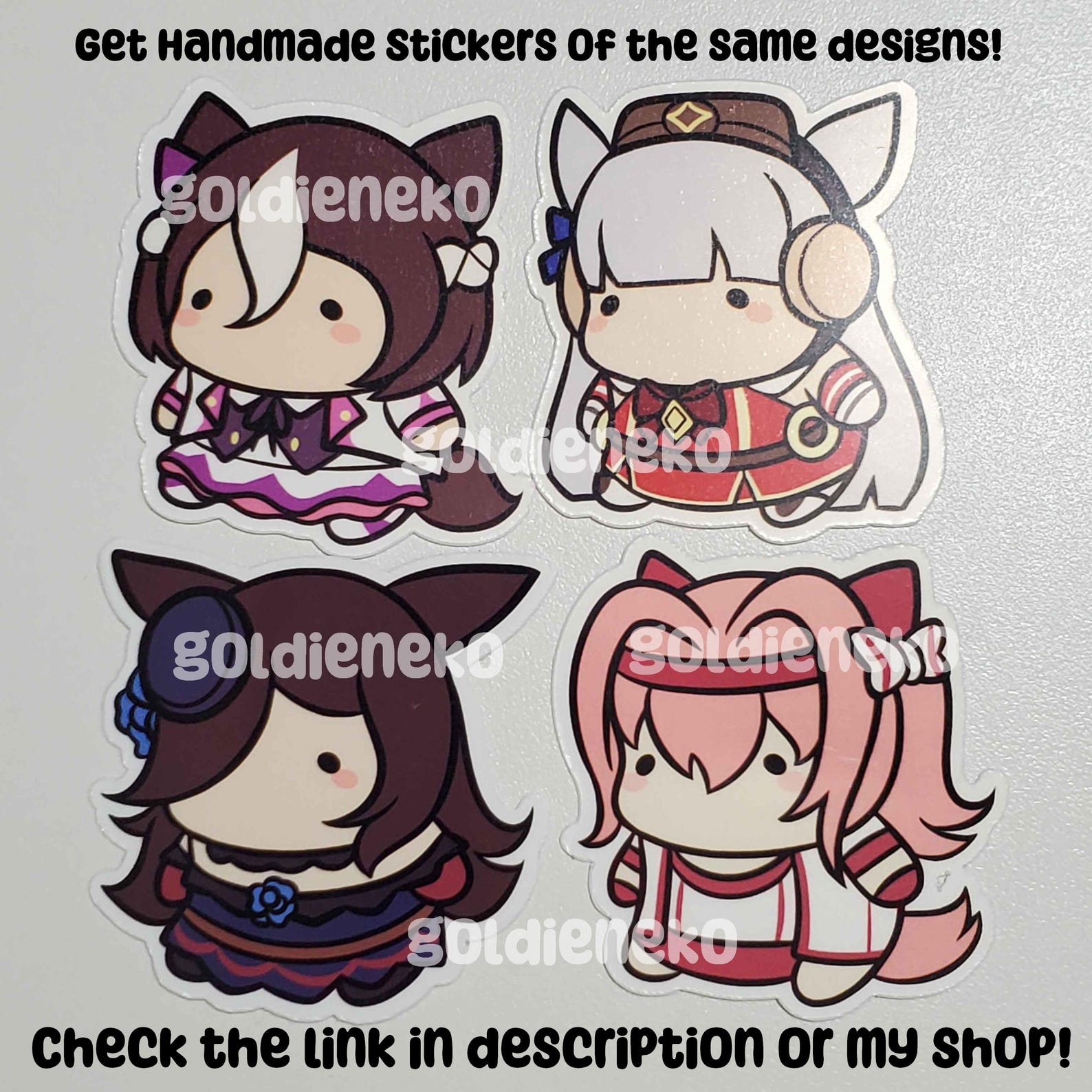Uma Musume Haru Urara, Rice Shower, Special Week and Goldship Chibi ...