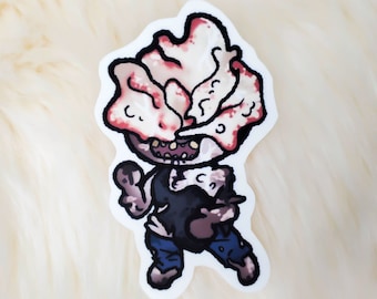 De laatste van ons schattige Chibi Clicker vinyl 3" sticker