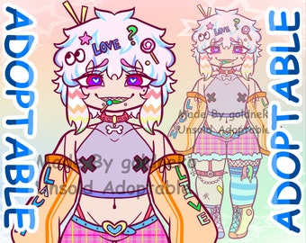 Candy Boy Decora Harajuku adopteerbaar Vtuber-personageontwerp