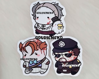 Outlast Trials Franco Barbi, Mother Gooseberry and Leland Coyle Stickers (2")