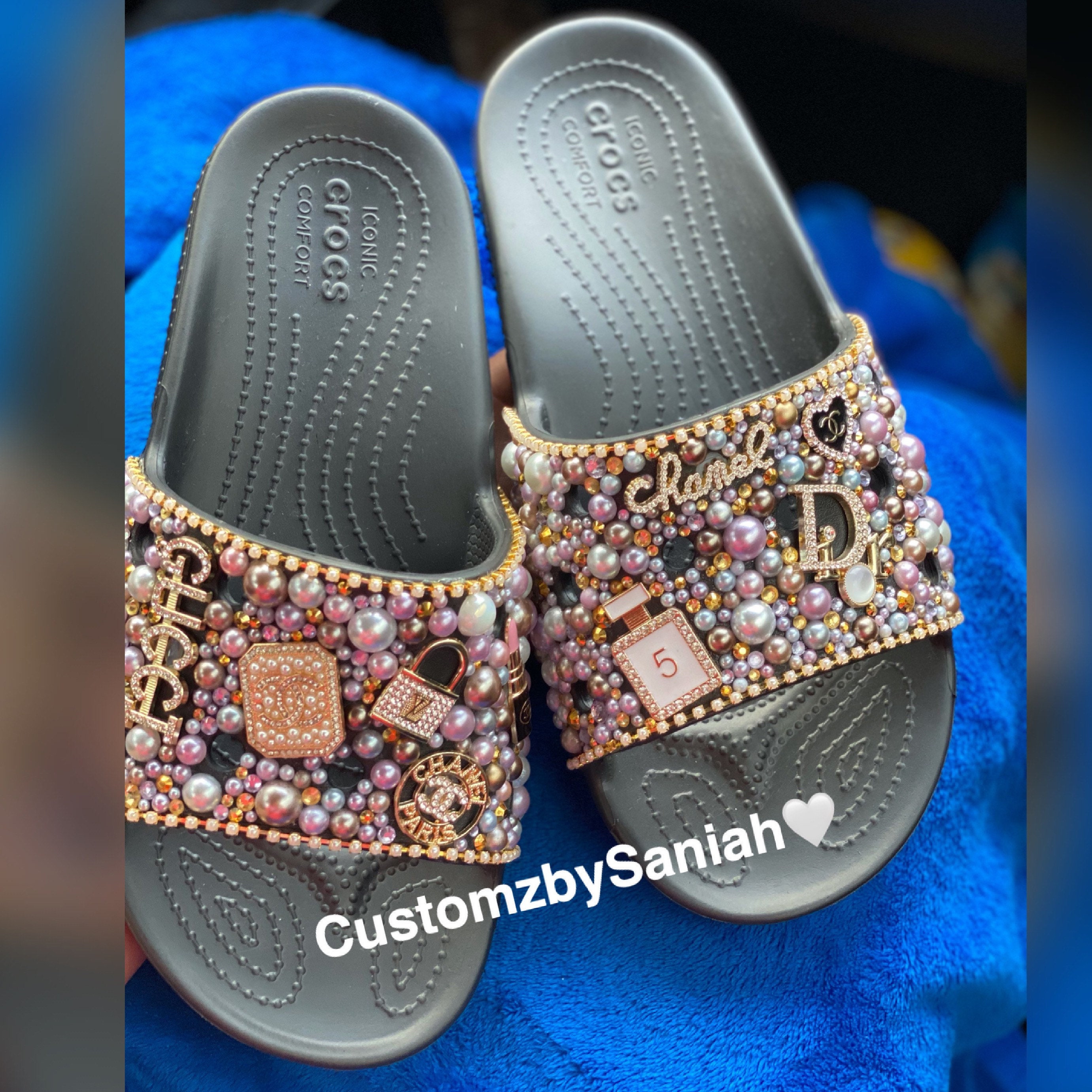 Custom Croc Slides | Etsy