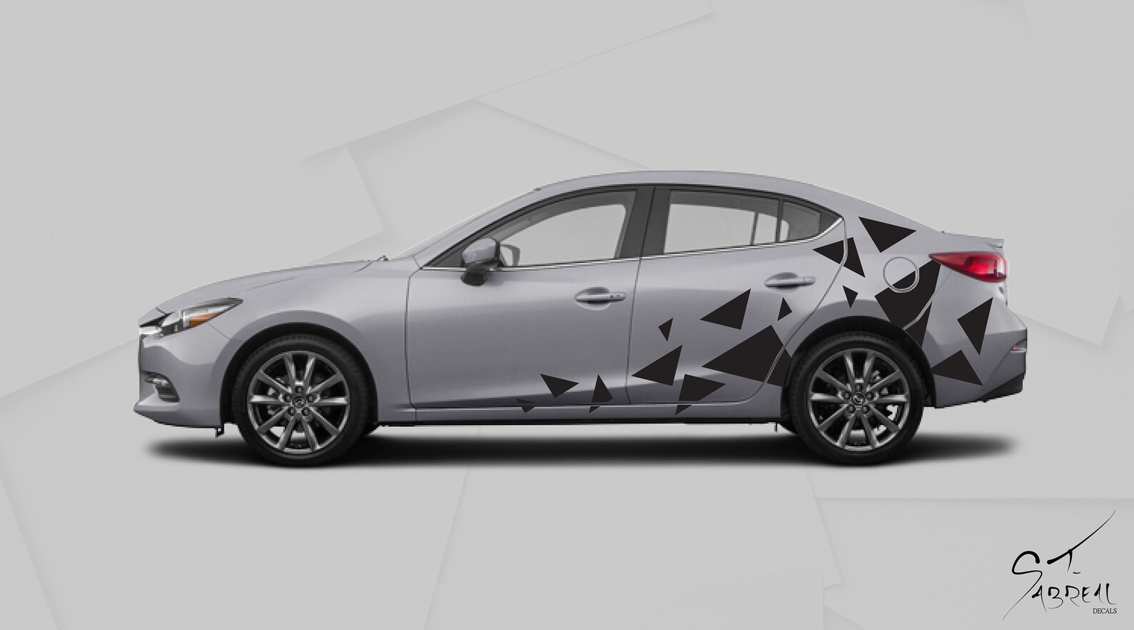 1X 15PC Geometric Triangle Car sticker decal Etsy