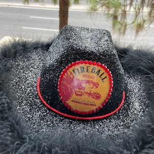 Glitter Cowgirl Hat - Fireball