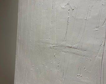 Textured White Wall Art