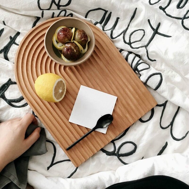Assiette en Bois, Parfaite Pour Le Fromage et Pain - Tenska
