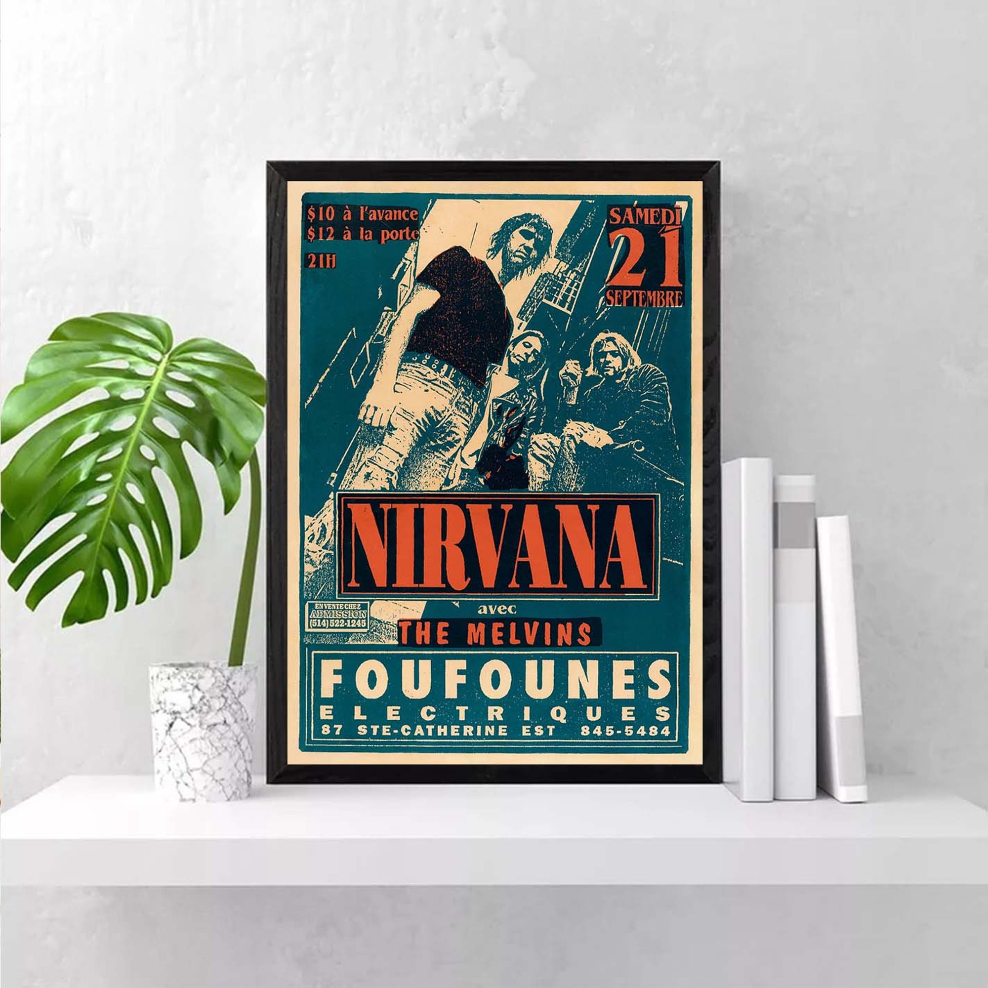 Nirvana The Melvins Concert Poster, Home Decor