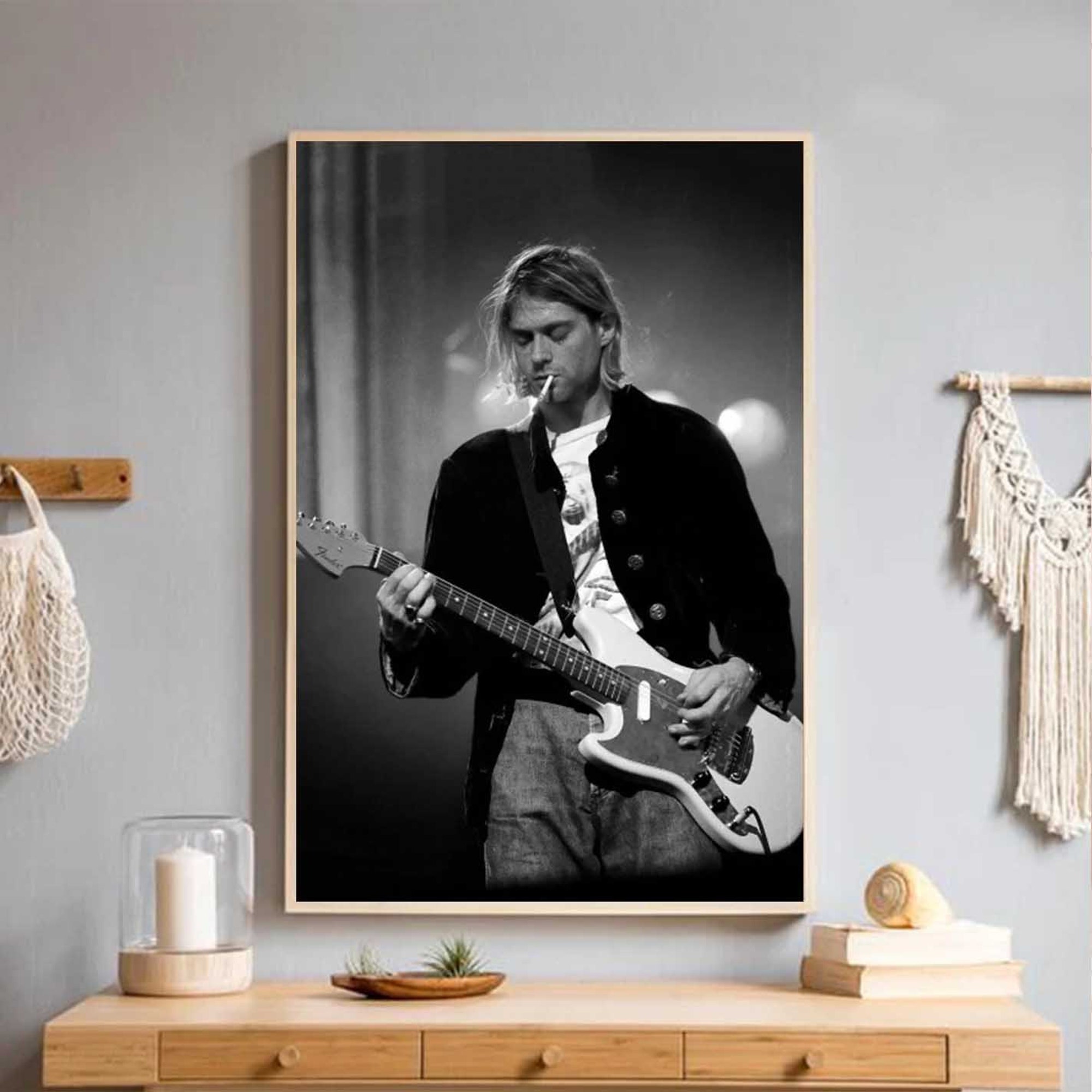 Kurt Cobain Poster, Music Poster, Vintage Poster