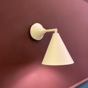 Minimalist White Cone Wall Sconce: Modern Dome Shade Light