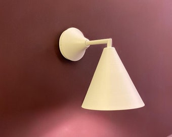 Minimalist White Cone Wall Sconce: Modern Dome Shade Light