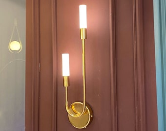 Gold Wall Sconce, Bedside Wall Light, Led Wall Sconce, Modern Wall Sconce, Minimalist Wall Sconce, Contemporary Sconce, Bedroom Wall Sconce