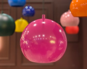 Colored Pendant Light, Modern Pendant Lamp, Pink Pendant Lamp, Dining Room Decor, Bedroom Light Decor, Kids Room Pendant, Decorative Pendant