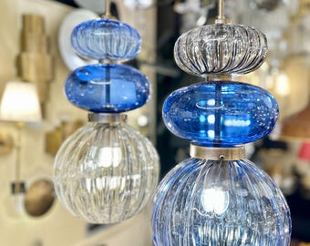 Suspension design, luminaire de plafond sculptural en verre, éclairage d'îlot de cuisine, éclairage pour salle à manger et intérieur moderne, éclairage architectural