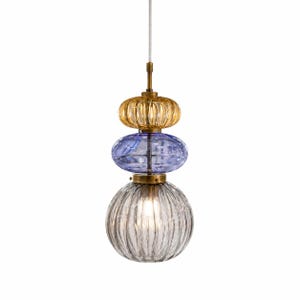 Glass Pendant Light, Modern Pendant Lighting, Kitchen Island Hanging Lamp, Designer statement Lighting, Colorful Glass Lighting