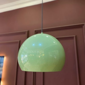 Mint Green Pendant Light, Colored Pendant, Minimalist Pendant Lamp ...