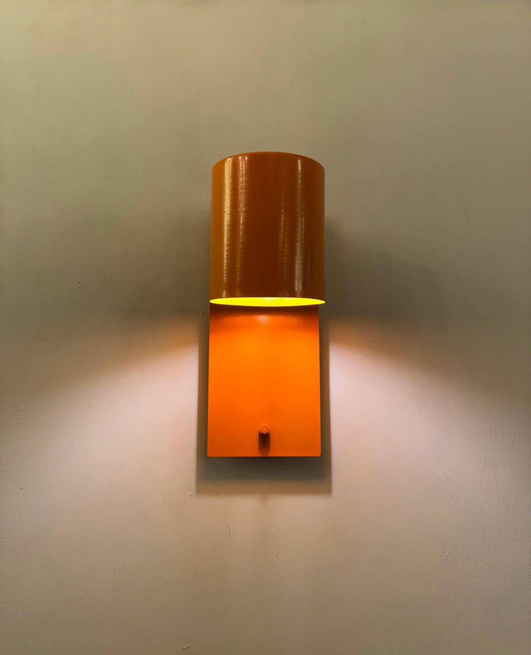 Orange Wall Sconce, On/off Switch With Sconce, Adjustable Head Wall ...