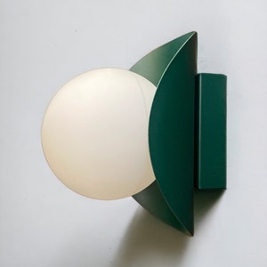 Green Wall Sconce, Modern Sconce, Minimalist Wall Sconce, Wall ...