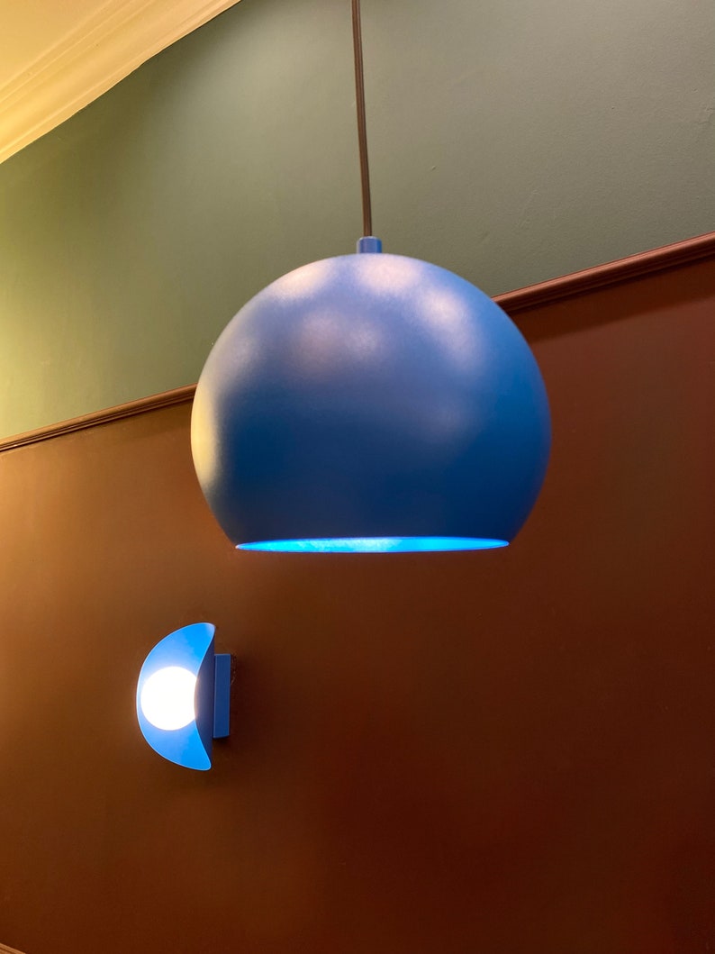 Blue Wall Sconce, Colored Sconce, Modern Wall Sconce, Minimalist Sconce ...