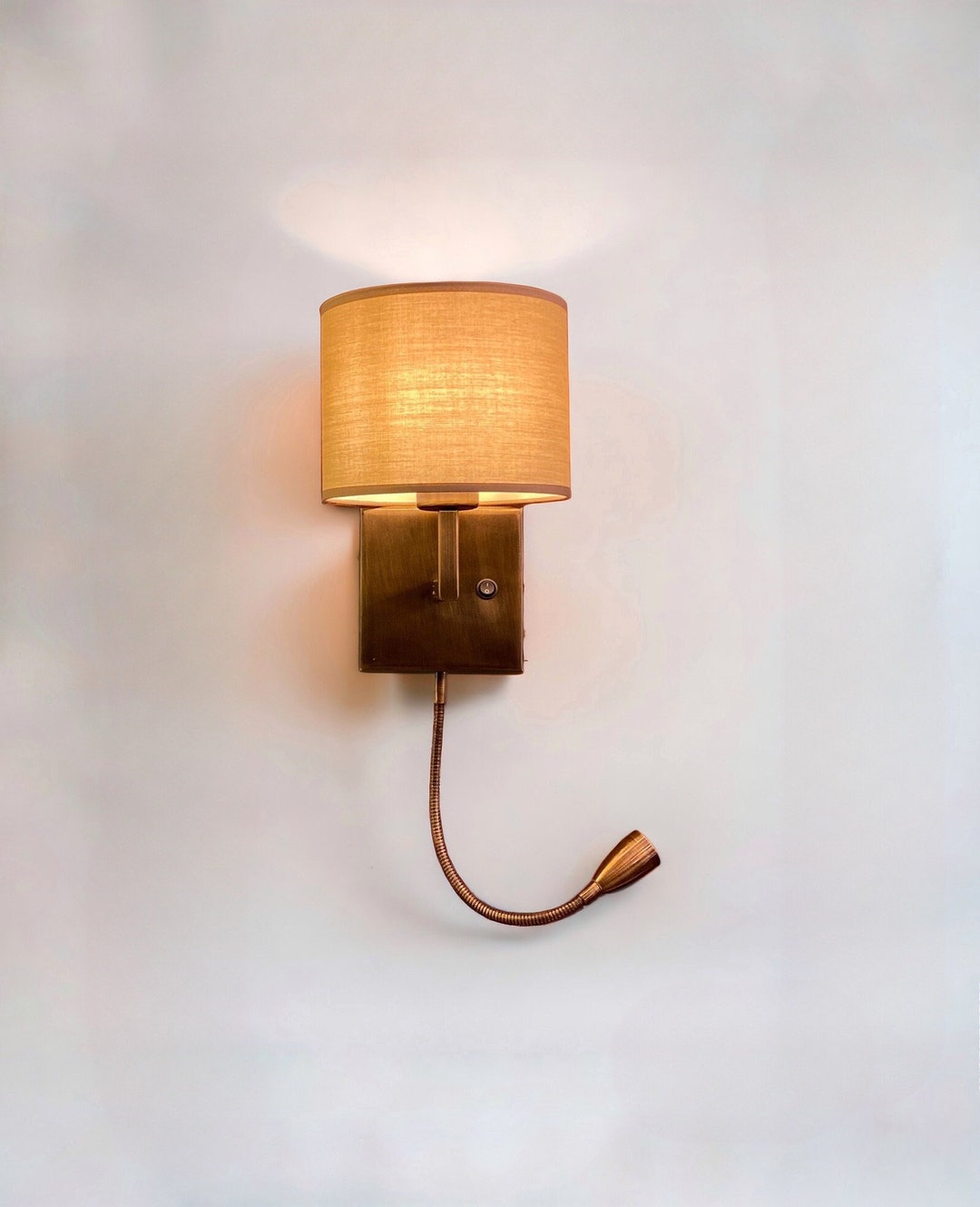 Bedroom Wall Sconce, Reading Lamp, Plug-in Wall Sconce, Bedside Wall ...