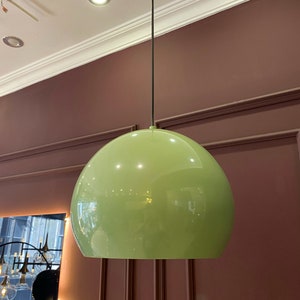 Mint Green Pendant Light, Colored Pendant, Minimalist Pendant Lamp ...