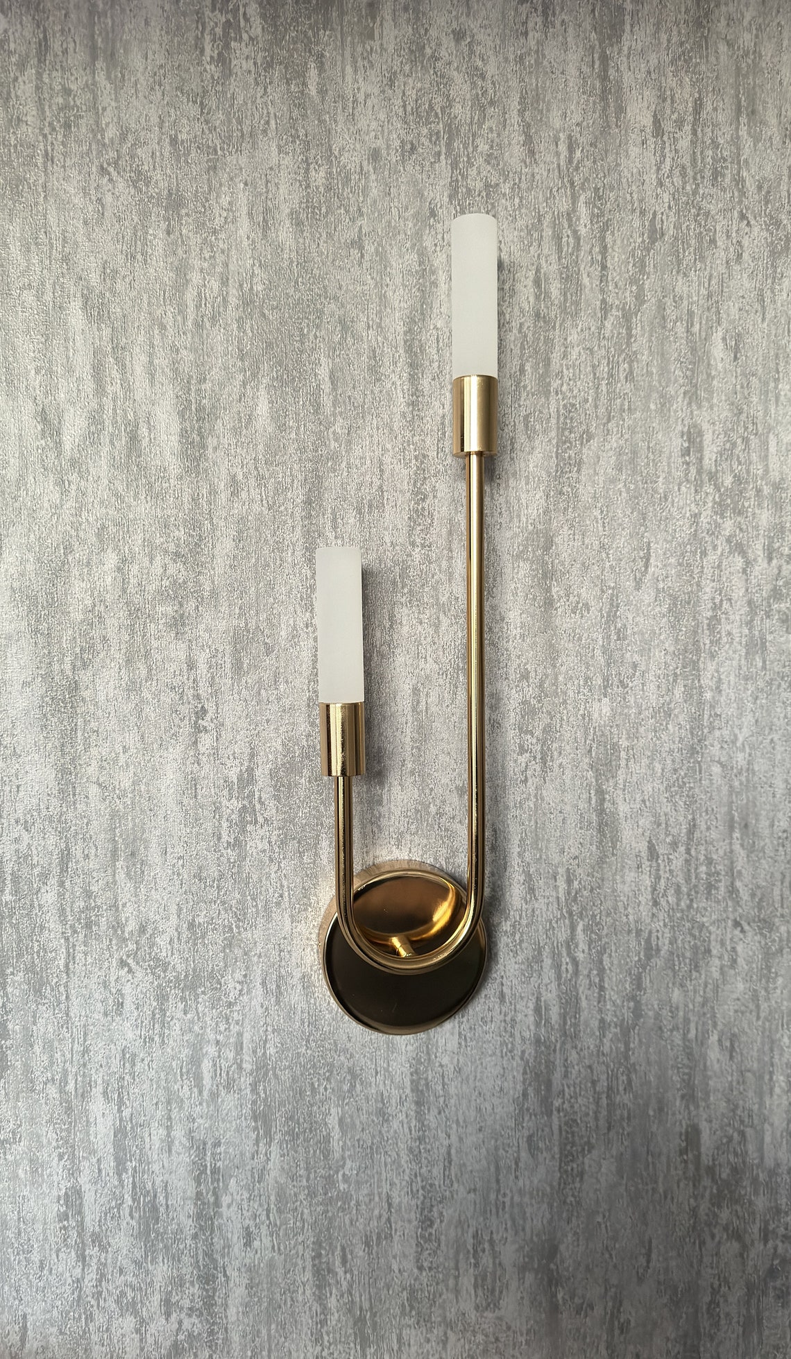 Gold Wall Light, Minimalist Wall Light, Bedroom Wall Sconce, Led Wall ...