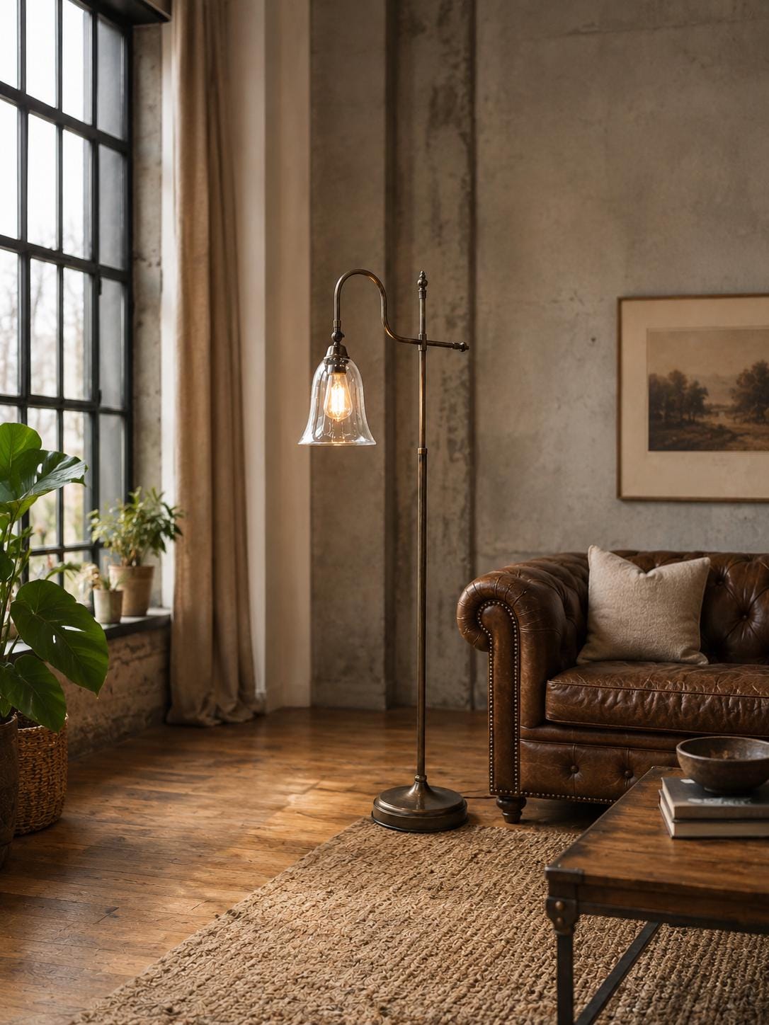 Antique floor lamp - Etsy 日本