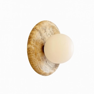 Travertin Marmor Licht, Marmor Wandleuchte, Einzigartige Wandleuchte, Schlafzimmer Beleuchtung, Handgemachte Stein Licht, Minimalistische Wandleuchte, Schlafzimmer Wand Beleuchtung
