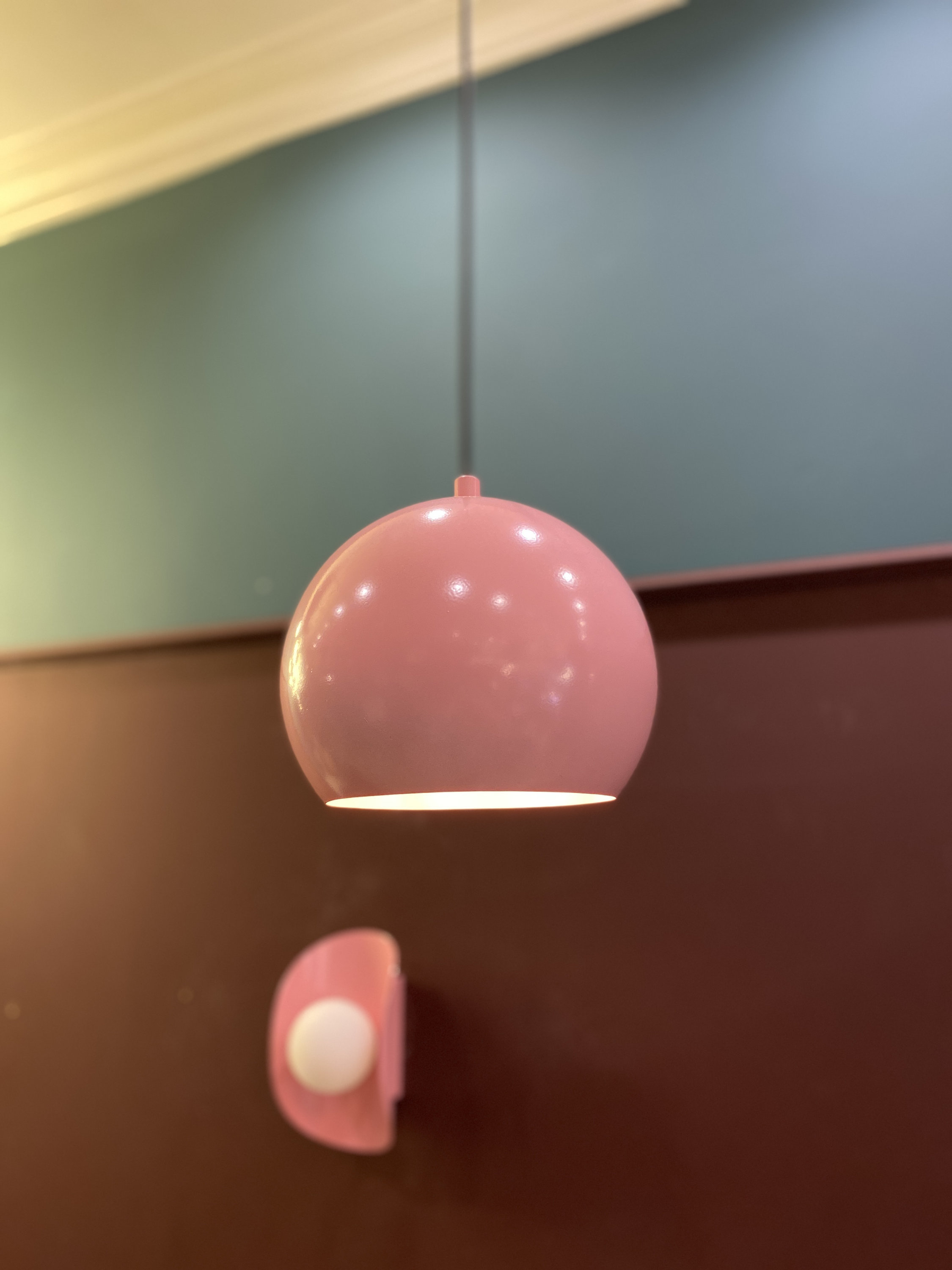 Pink Liught Pink Pendant Light, Baby Pink Pendant, Colourful Pendant, Modern ...