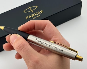 Personalized Parker Pen in Box, Custom Ballpoint Parker Pen, Engraved Pens for Executives, Customized Conference Gifts
