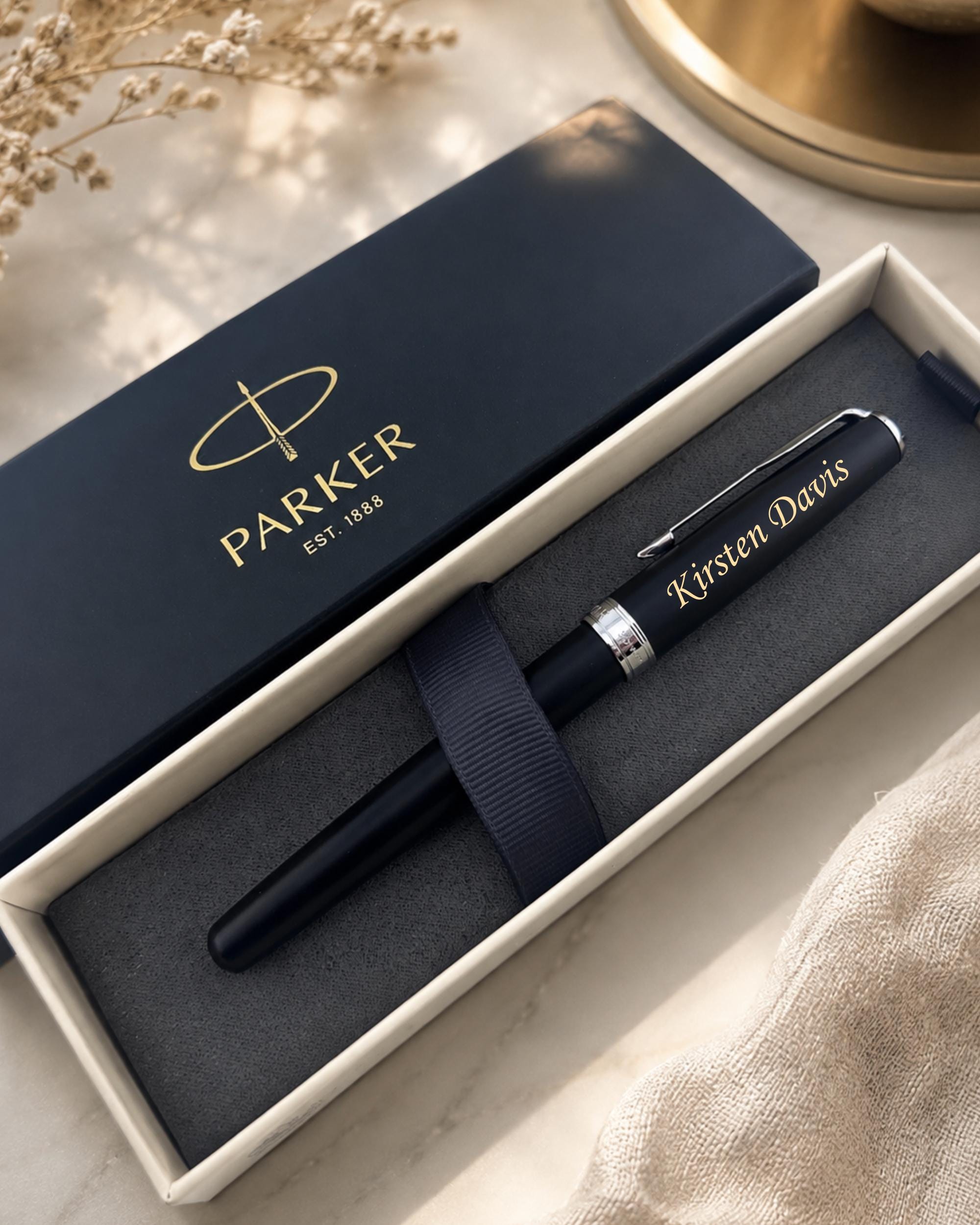 高級万年筆・ボールペンPARKER 14K siliver givenchi Personalized Parker Pen for Graduate – Engraved Gift for College