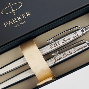 Engraved Parker Pen Set for PhD Graduation, Personalized Pen, Couple Gift Wedding Gift Anniversary Gift Graduation Gift Student Teacher Gift