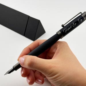 Personalized Black Fountain Pen, Custom Gift for Lawyer, Attorney Gift, Legal Professional Gift, Attorney Appreciation Gift, Gift for Esq