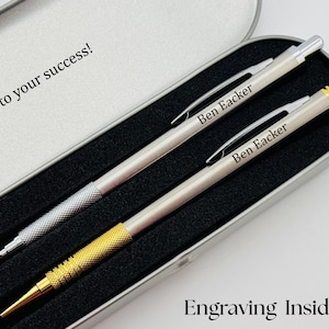 Custom Engraved Mechanic Pencils Set in Engraved Box