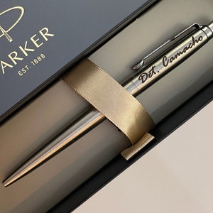 Engraved Parker Pen with Name, Jotter Pen Black Ink, Law School Graduation Gift, PhD Graduation Gift, Medical School Graduation ~