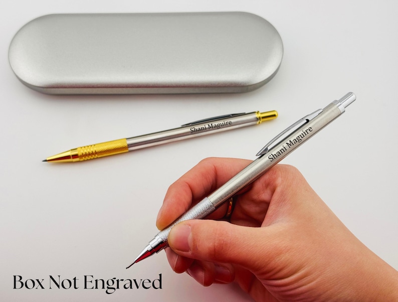 Custom Engraved Mechanic Pencils Set in Engraved Box