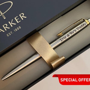 Personalized Pen, Parker Jotter, Ballpoint Pen, Custom Pens, Office Graduation Retirement Gift Doctor Teacher Boss image 1