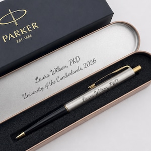 Personalized Parker Pen for Graduation Gift, PhD Graduation Gift, Gift for Graduate, Doctorate Graduation Gift, New Doctor Gift