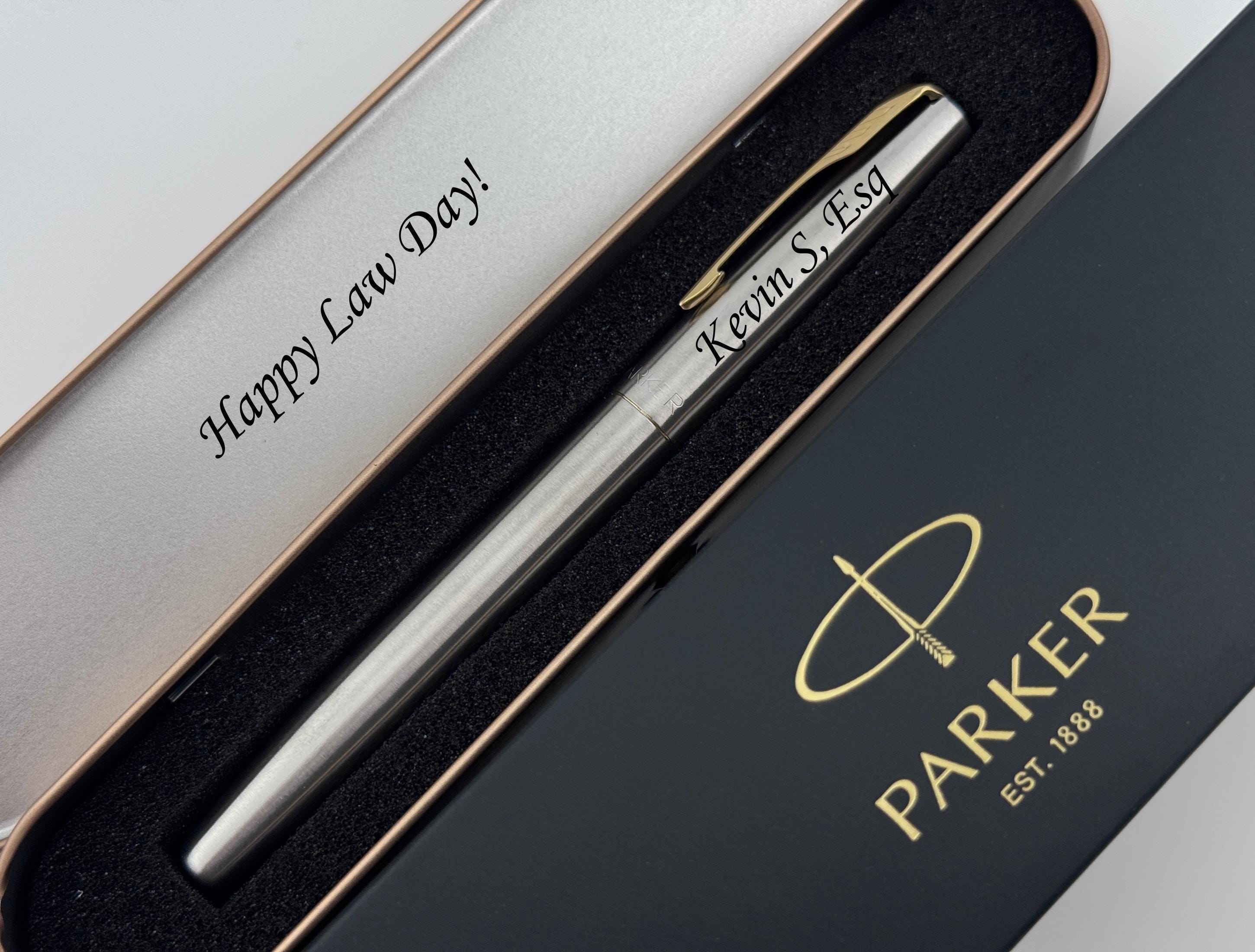 PARKER PRIMIER CUSTOM ST ボールペン Custom Engraved Parker Fountain Pen, Custom Gift for Esquire