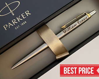 Personalized Parker Ballpoint Pen, Engraved Parker Jotter Pen, Graduation Groomsmen Gifts for Men Dad Boyfriend Father Gift for Her Mother ~