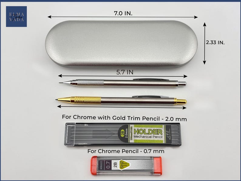 Custom Engraved Mechanic Pencils Set in Engraved Box