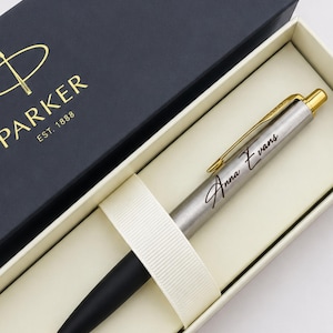 Bolígrafo Parker Frontier grabado – Regalo para el Día del Médico, Bolígrafo personalizado con nombre, Regalos para médicos, Regalo de agradecimiento al personal médico